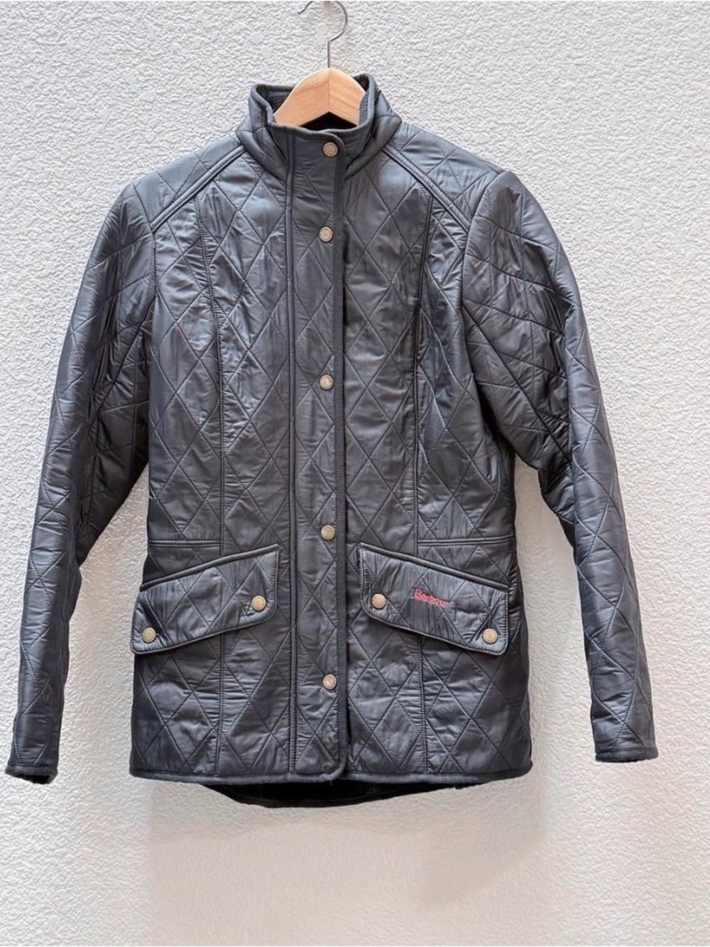 Barbour Quilted Puffer Jacket in Black